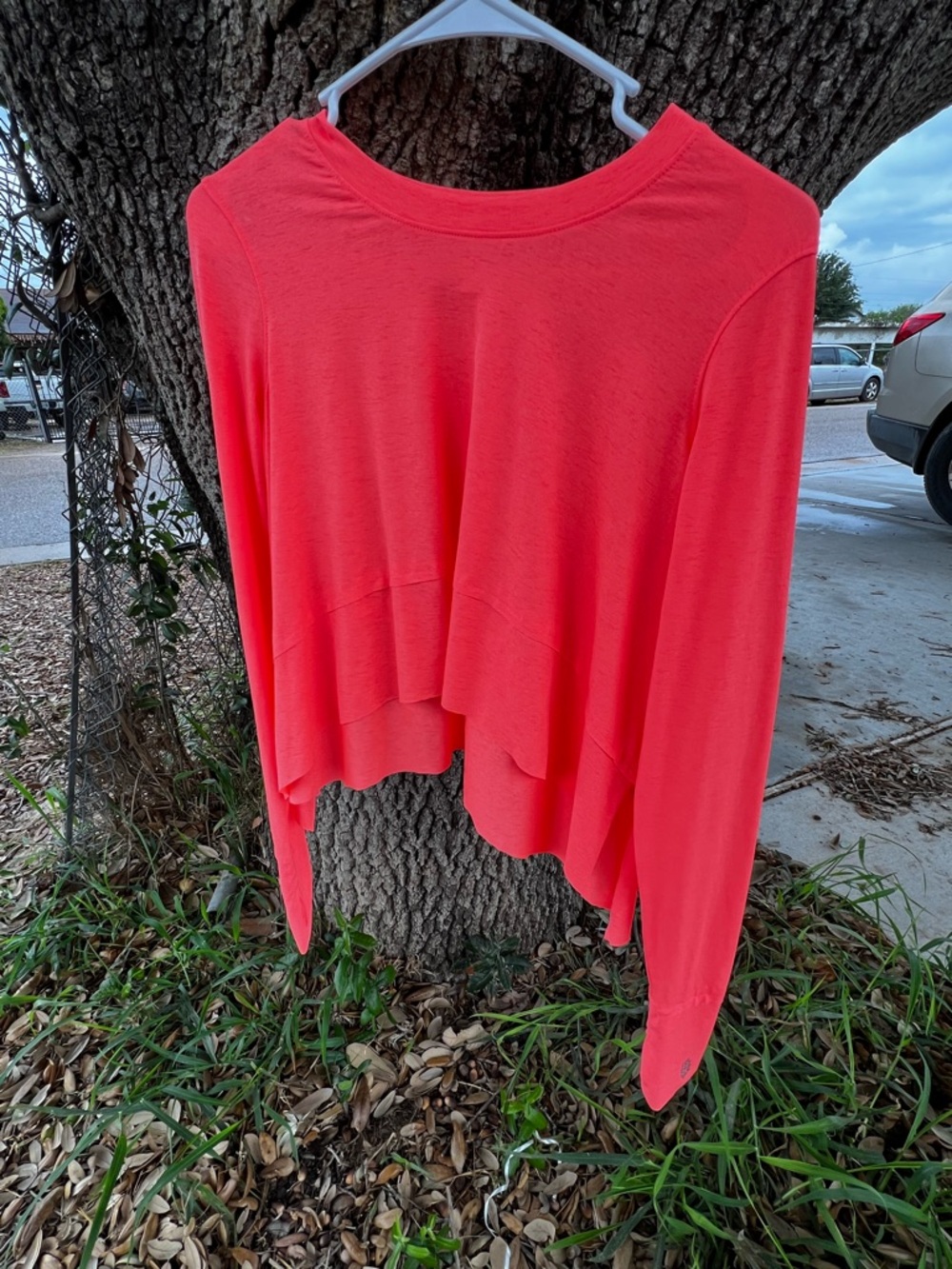 Free People FP Movement Tempo Long Sleeve Tee Size XS coral color flowy top